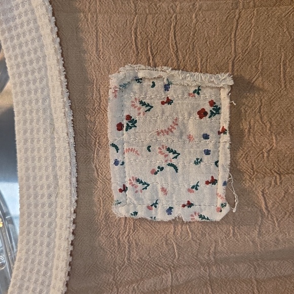 POL Cream and Tan Patchwork Pullover - Picture 7 of 7